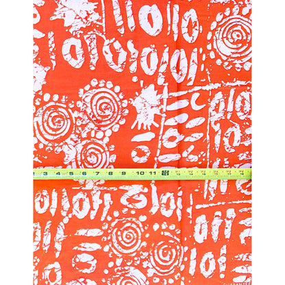 African Print Fabric/ Ankara - Shades of Orange 'Fire Mother Energy', Per Yard or Wholesale