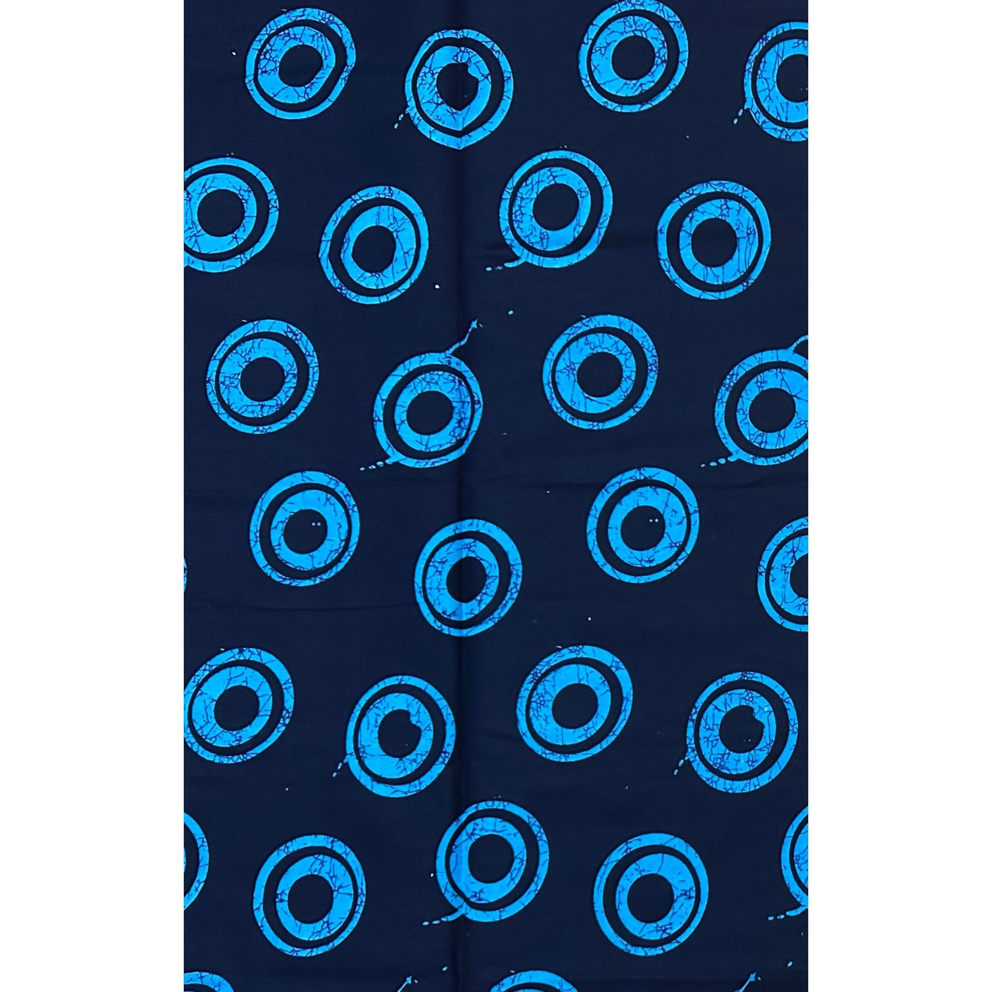 African Print Fabric/ Ankara - Shades of Blue 'The B-Side' Design, Yard or Wholesale