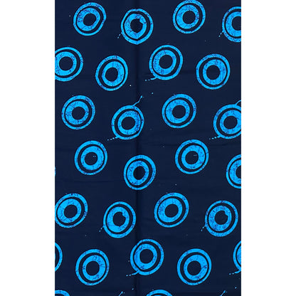 African Print Fabric/ Ankara - Shades of Blue 'The B-Side' Design, Yard or Wholesale