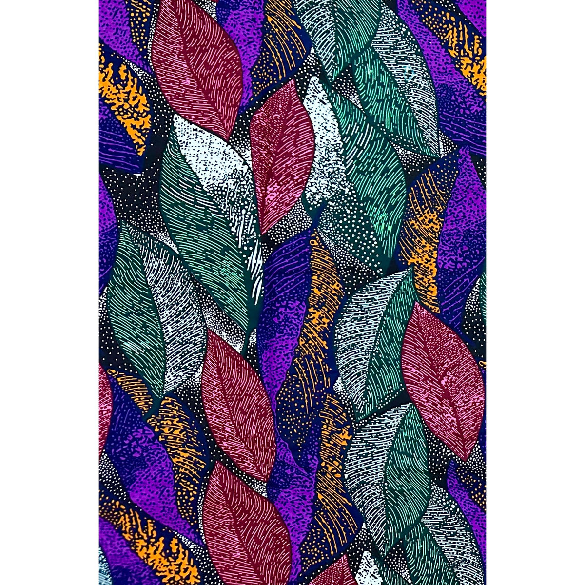 African Print Fabric/ Ankara - Multicolored 'Season After Season', YARD or WHOLESALE