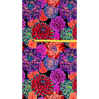 African Print Fabric/Ankara - Purple, Pink, Red, Teal 'Flowa Too Loud', YARD or WHOLESALE