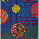 African Print Fabric/ Ankara - Blue, Red, Purple 'Sanaa' Design, YARD or WHOLESALE