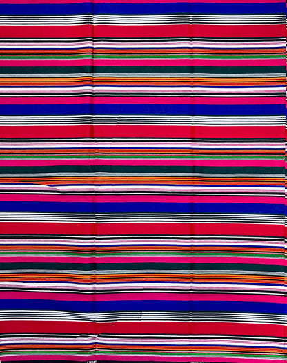 African Print Fabric/Ankara - Red, Blue, Pink, Green "Color Theory" Design, YARD or WHOLESALE