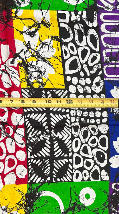 African Print Fabric/ Ankara - Multicolored 'Beautiful Chaos', YARD or WHOLESALE