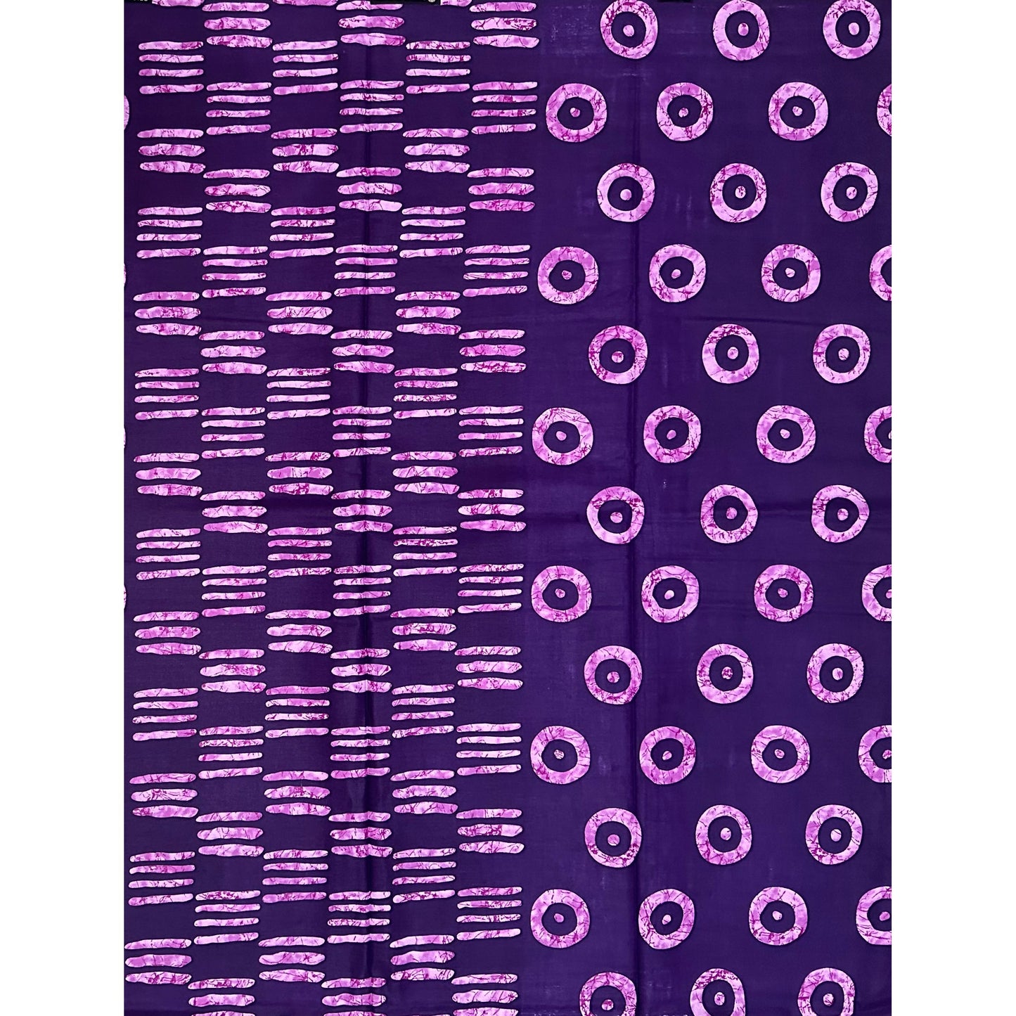 African Print Fabric/ Ankara - Shades of Purple 'Evening Proverbs', YARD or WHOLESALE