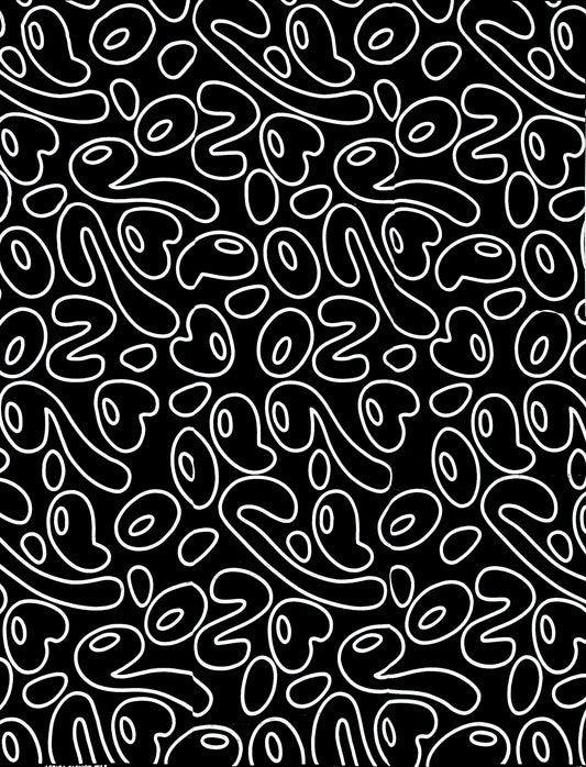 African Print Fabric/ Ankara - Black, White 'Monochrome Mischief', Per Yard or Wholesale