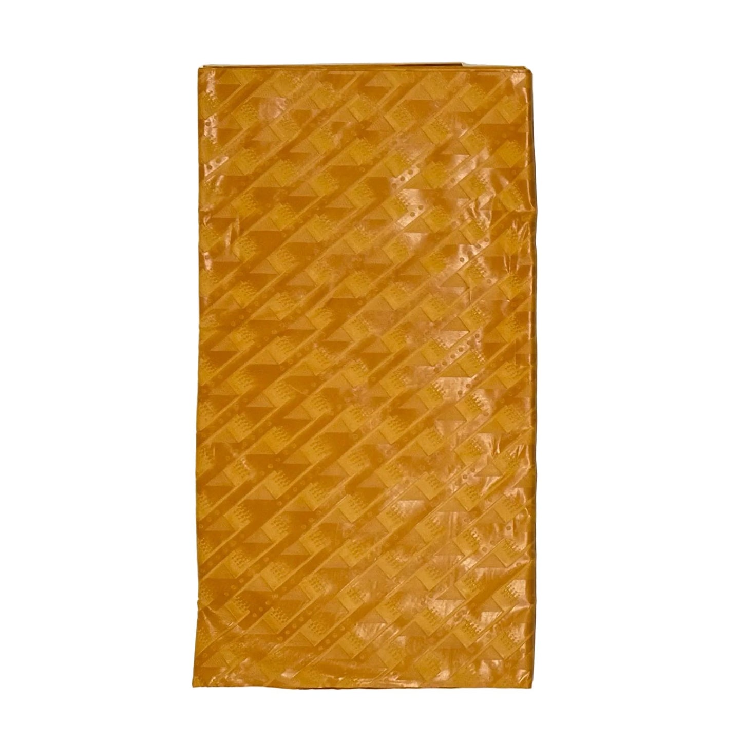 African Bazin (Brocade) Fabric - Gold “Aurum”, Per Yard