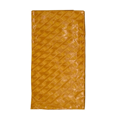 African Bazin (Brocade) Fabric - Gold “Aurum”, Per Yard