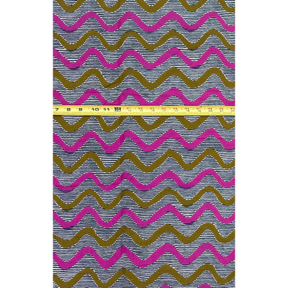 African Print Fabric/Ankara - Purple, Brown 'The Long Sway', YARD or WHOLESALE