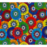 African Print Fabric/ Ankara - Multicolored 'If Happy Was A Fabric' Design, YARD or WHOLESALE