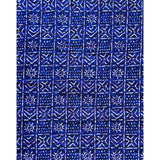 African Print Fabric/ Ankara - Blue, Purple 'Bola Code' Design, YARD or WHOLESALE