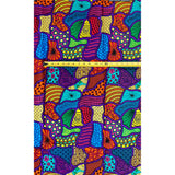 African Print Fabric/ Ankara - Multicolored 'Sègon Silhouette', YARD or WHOLESALE