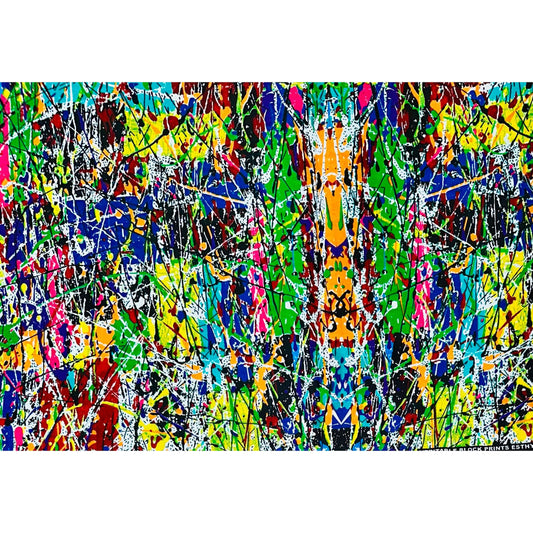 African Print Fabric/ Ankara - Multicolored 'Genesis Remix' Design, Yard or Wholesale