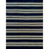 African Print Fabric/Ankara - Black, Beige "Striped Maruf" Design, Yard or Wholesale