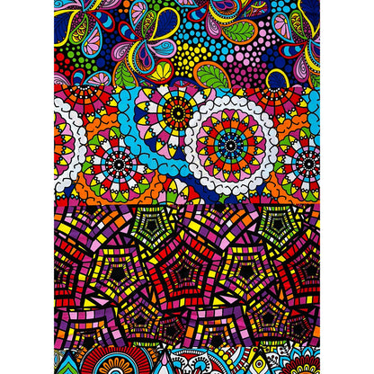 African Print Fabric/Ankara - Multicolored 'Mélange' Design, YARD or WHOLESALE