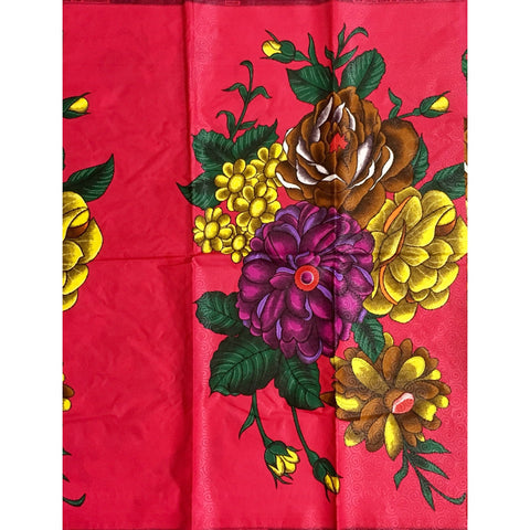 African Print Fabric/Ankara - Pink Four 'Epic Blooms' Design, YARD or WHOLESALE