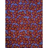 African Print Fabric/ Ankara - Gray, Red, Caramel 'Aria', YARD or WHOLESALE