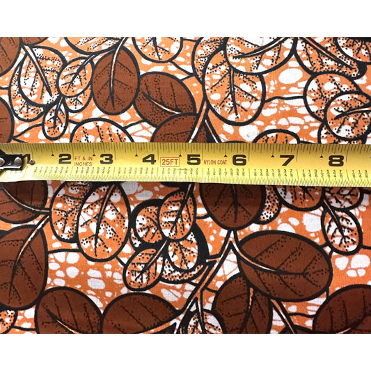 African Print Fabric/ Ankara - Shades of Brown "Coffee & Cinnamon Market" Design, Yard