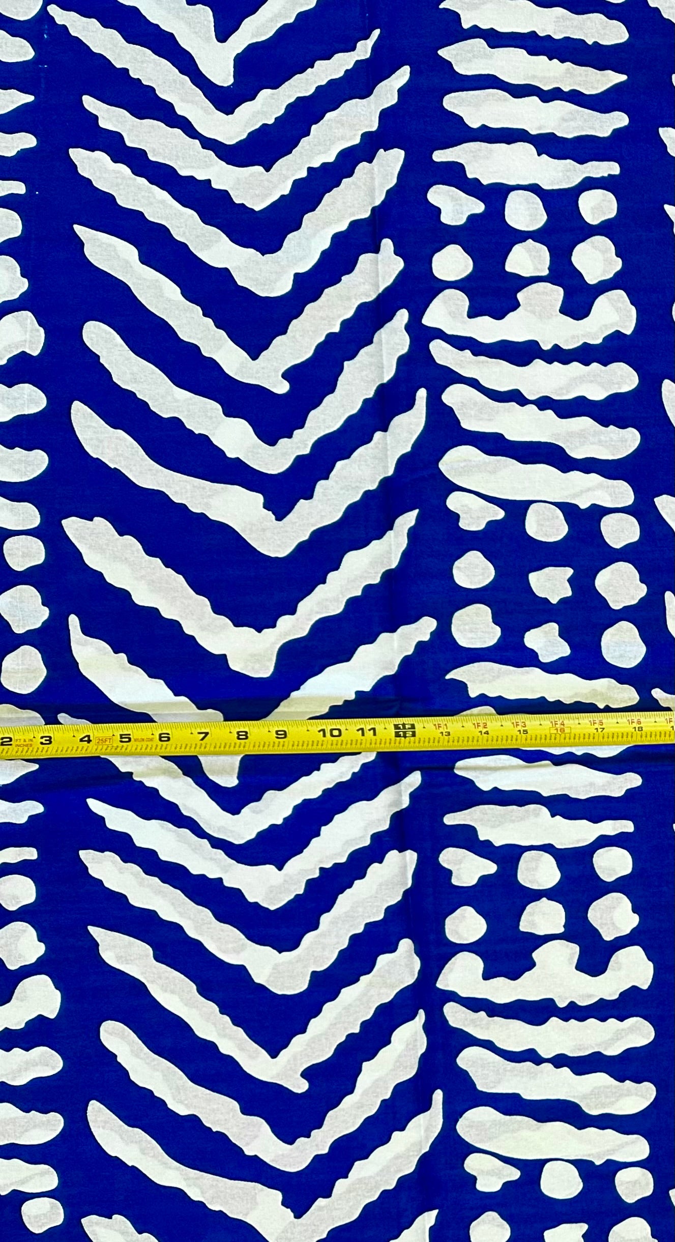 African Print Fabric/ Ankara - Blue, White 'Blue Intent', Per Yard or Wholesale