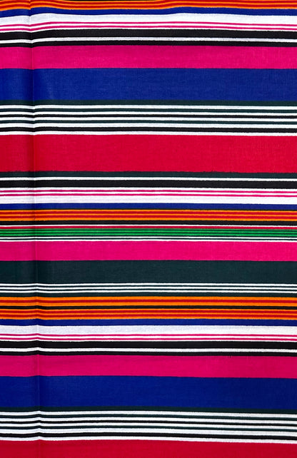 African Print Fabric/Ankara - Red, Blue, Pink, Green "Color Theory" Design, YARD or WHOLESALE