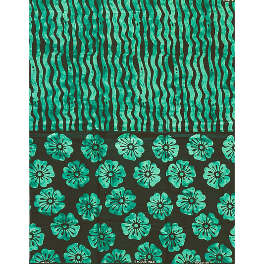 African Print Fabric/ Ankara - Shades of Green 'Child of the Tree', Per Yard or Wholesale