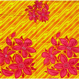 African Print Fabric/ Ankara - Yellow, Pink, Red, Orange "Florally Ekpene" Design, YARD or WHOLESALE