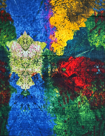 African Print Fabric/ Ankara - Multicolored 'Full Life' Design, Yard or Wholesale (Copy)