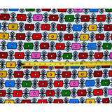 African Print Fabric/ Ankara - Red, Pink, Yellow, Green, Blue 'Kimkim Coola’, Yard or Wholesale