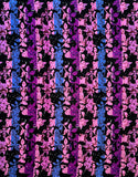 African Print Fabric/Ankara - Pink, Purple, Periwinkle, Black "Feminine Nora" Design, Yard or Wholesale