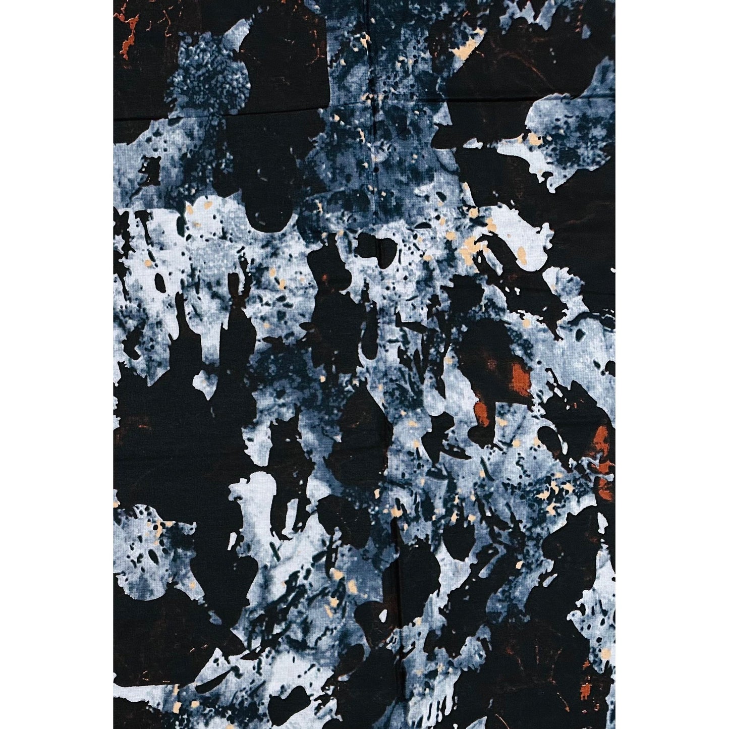 African Fabric/ Ankara - Gray, Brown, Beige "Ashé Noir", YARD or WHOLESALE