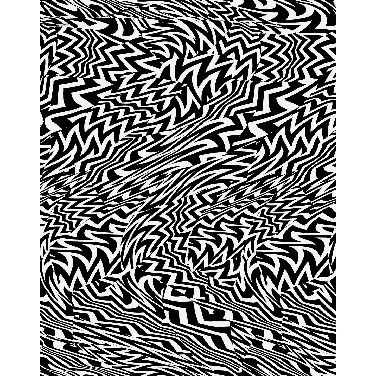 African Print, Stretch Cotton Satin Fabric- Black, White "Anansi Unbound" Per Yard