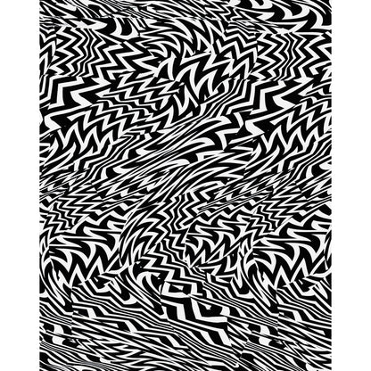 African Print, Stretch Cotton Satin Fabric- Black, White "Anansi Unbound" Per Yard