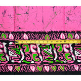 African Print Fabric/ Ankara - Pink, Green, Black 'Amai Nson' Design