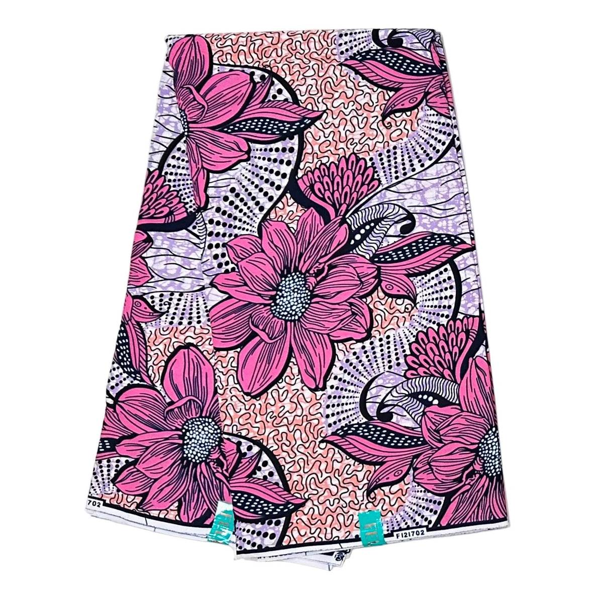 African Print Fabric/ Ankara - Purple, Pink, Navy 'Sadebelle,’ YARD or WHOLESALE