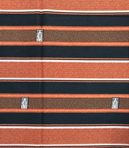 African Print Fabric/ Ankara - Brown, Dark Green, Beige 'Soft Static' Design, YARD or WHOLESALE