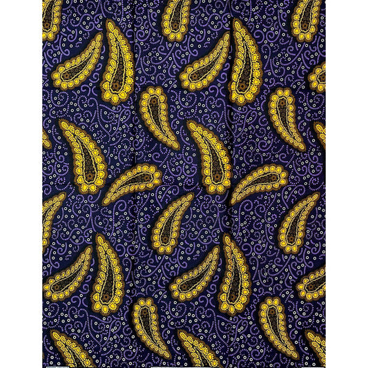 African Print Fabric/Ankara - Purple, Brown, Navy "Old Soul, Rich Vibe" Design