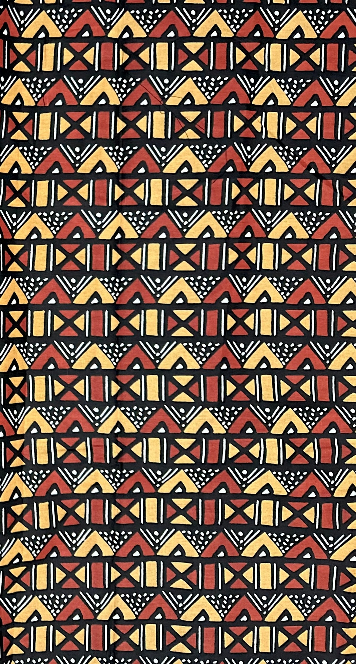 African Print Fabric/ Ankara - Brown, Beige, Black "Clay & Kin", YARD or WHOLESALE