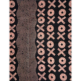 African Print Fabric/ Ankara - Black, Light Pink 'XOXO', Per Yard or Wholesale