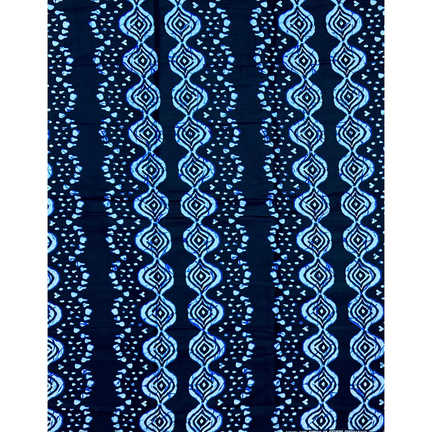African Print Fabric/ Ankara - Shades of Blue, “Memories of the Atlantic', Yard or Wholesale