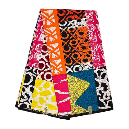 African Print Fabric/ Ankara - Multicolored 'The Loudest Woman in Lagos', YARD or WHOLESALE