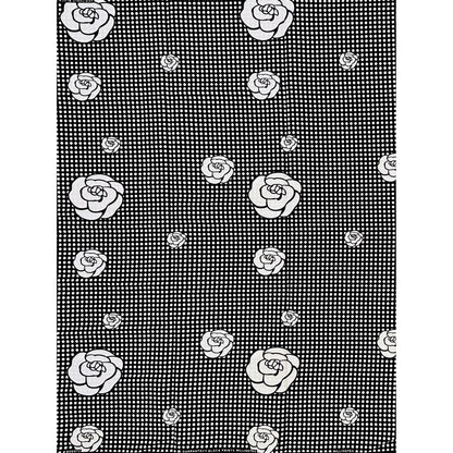 African Print Fabric/ Ankara - Black, White 'Black Coffee in Kigali', Per Yard or Wholesale