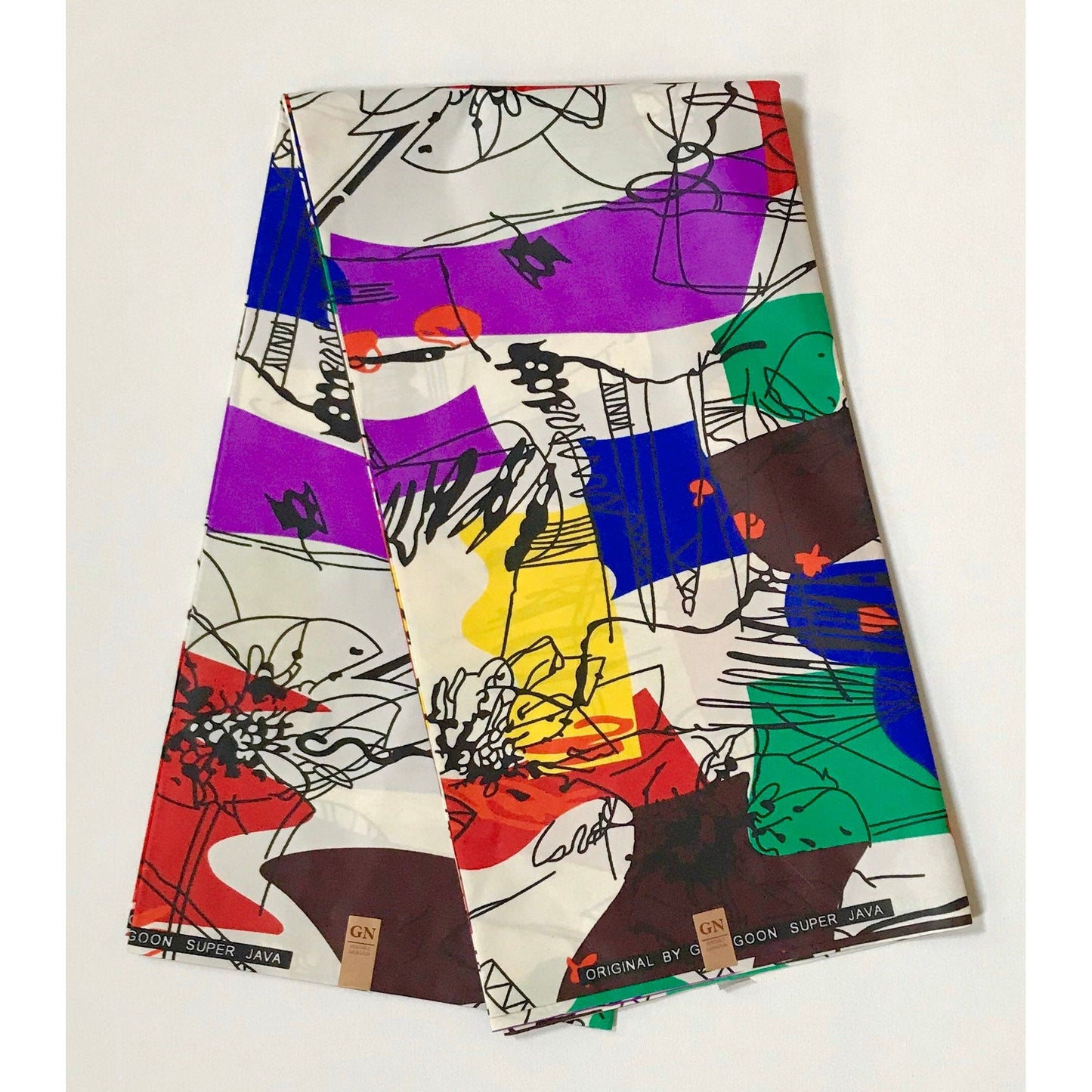 African Print Fabric/ Ankara - Multicolored "Musings," YARD or WHOLESALE