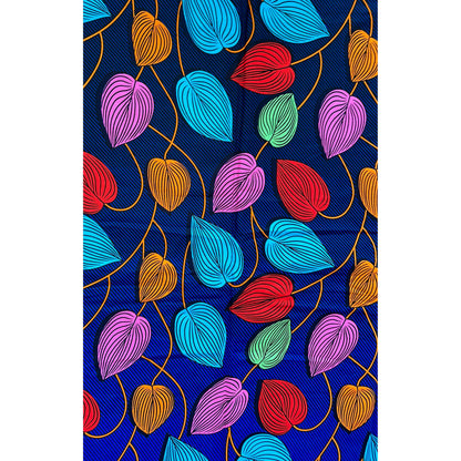 African Print Fabric/ Ankara - Blue, Red, Orange, Pink, Green 'Enitan', YARD or WHOLESALE