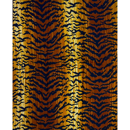 African Print Fabric/ Ankara - Brown, Black 'Oba of the Wild' Design, Yard or Wholesale