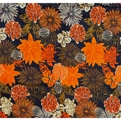 African Print Fabric/ Ankara - Brown, Orange, Beige 'Golden Entente' Design, YARD or WHOLESALE