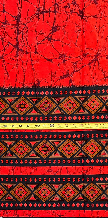 African Print Fabric/ Ankara - Orange, Purple, Teal, Black 'Amai Legacy' Design