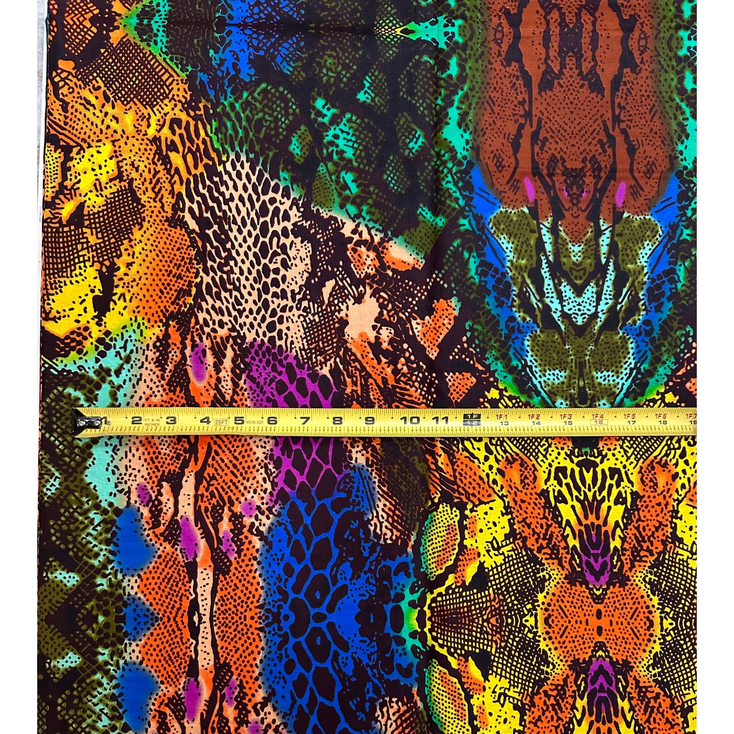 African Print Fabric/ Ankara - Multicolored 'Ntima Simba' Design, Yard or Wholesale