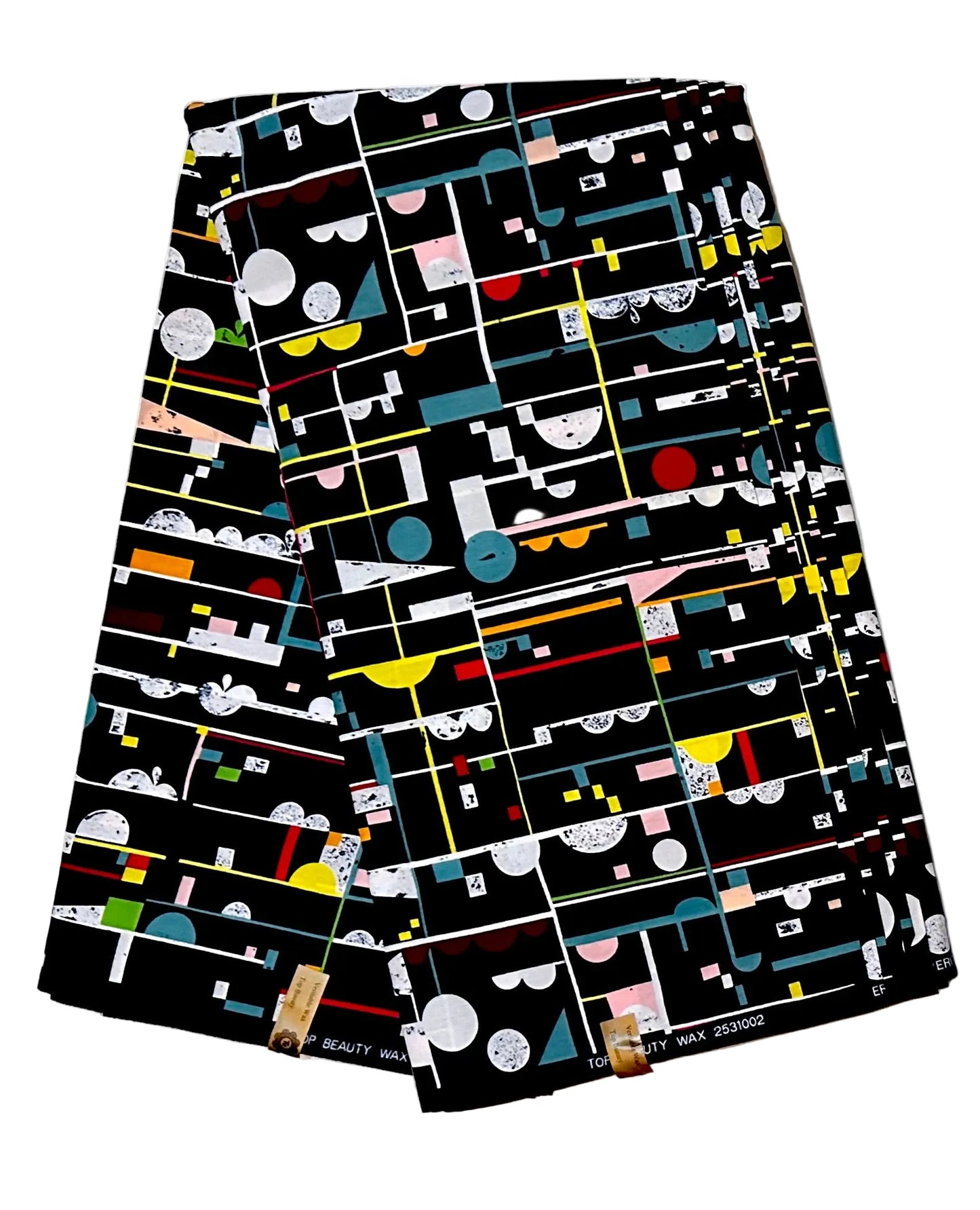 African Print Fabric/ Ankara - Black, Blue, Red, Yellow, Green, Brown 'Creative Director', YARD or WHOLESALE