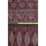 African Fabric/ Ankara - Brown, Navy 'Tánná’ Design, YARD