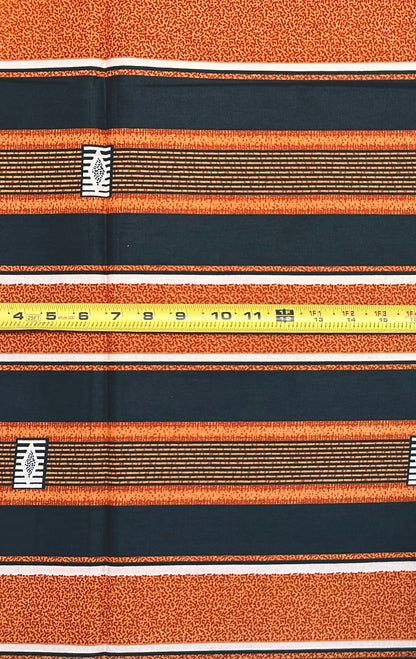 African Print Fabric/ Ankara - Brown, Dark Green, Beige 'Soft Static' Design, YARD or WHOLESALE